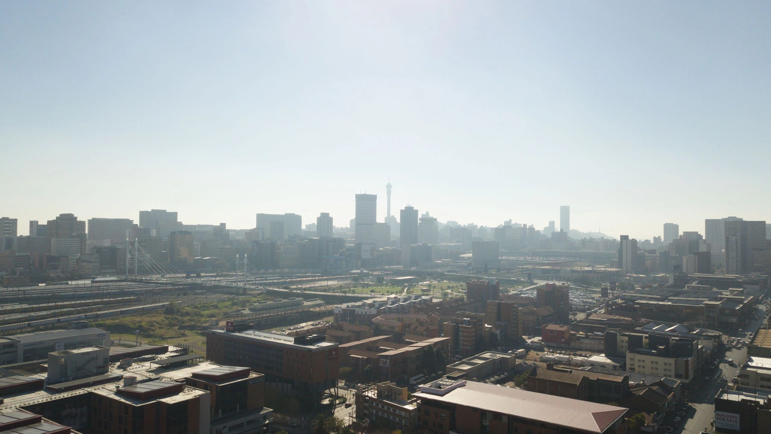 Johannesburg skyline representing our main hub location